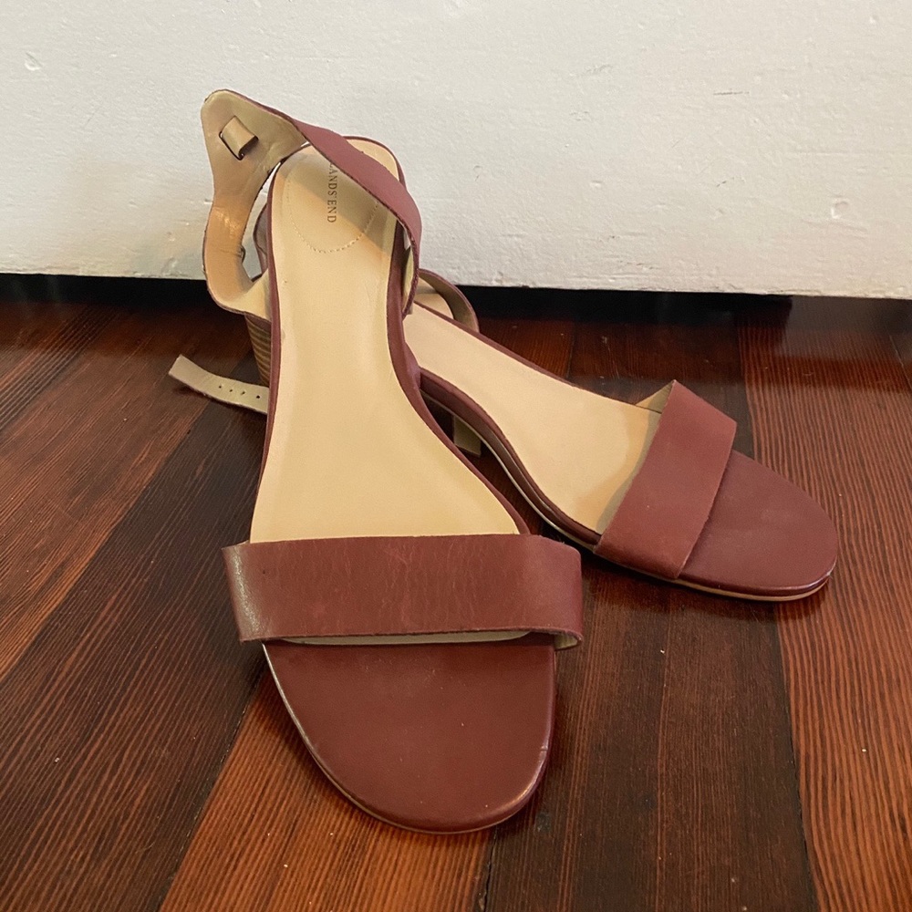 Lands end block heels